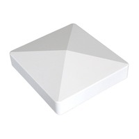 Cubierta de poste de PVC al por mayor, estilo gótico, puntiaguda, de plástico, para postes de valla de madera de 4 y 5 pulgadas, para jardín