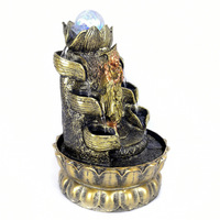 Offre Spéciale ornements de table cascade Zen fontaine Hindu bouddha Statue résine artisanat décoration de la maison fontaine d'eau intérieure