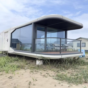 Maison-capsule spatiale de luxe, cabane mobile avec panneau <span class=keywords><strong>solaire</strong></span>, commande intelligente, <span class=keywords><strong>camping</strong></span> en plein air/hôtel modulaire, appartement, villa de plage - Product Image 4