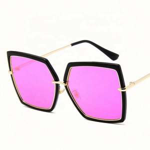 Gafas de Sol de Moda Vintage para Mujer, Montura Grande, Metálicas, Cuadradas, con Protección UV400, Tamaño Extra Grande, 2021 - Product Image 2