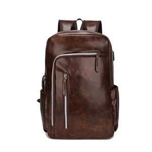 Muestra gratuita 2023 mochila escolar negra de poliéster suave para hombre, diseño personalizado, con puerto de carga - Product Image 2
