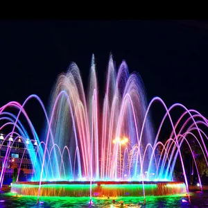 Fuentes de agua Programable Música al aire libre Fuentes de agua para bailar Equipo para la venta