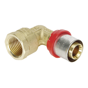 Raccordo a Gomito Femmina TIEMME per Tubi Multistrato 26 X 1\", Prodotto per Tubi Idraulici - Product Image 1