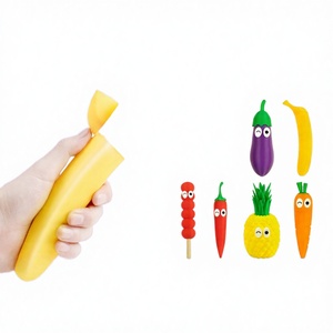 Hot Selling <b>PANDA</b> Brand 3D Printed Fruit Series Telescopic Sword Portable Decompression Creative Children's Fun Ornament <b>Gift</b> - Product Image 3