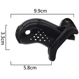 Dispositivo de Castidad Masculina con Forma de Pez Dorado, Candado de Resina, Juguetes SM para Entrenamiento del Bajo Cuerpo para Adultos HUAWEN HW-ML250047 - Product Image 5