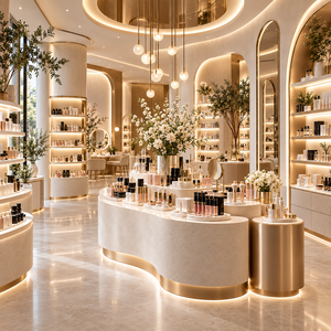 Mostrador de Maquillaje, Estación de Prueba de Productos de Belleza Personalizada para Tiendas de Cosméticos - Product Image 3