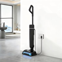 Machine à laver les sols multifonctionnelle à moteur sans balais, aspiration 7KPa-10KPa, aspirateur sans fil rechargeable, aspirateur humide et sec