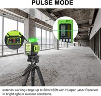 Niveau laser Huepar B03CG, auto-nivelant, faisceau de lumière verte, 360 degrés, pour la pose de briques murales, pour les carreaux de sol