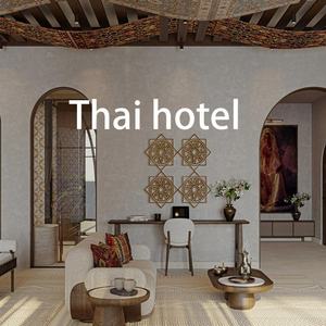 Éclairage tropical moderne de style Lanna pour les resorts thaïlandais, lampes suspendues artisanales, peinture artisanale, créer une ambiance relaxante - Product Image 6