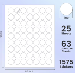 Custom Round Self-Adhesive Paper <b>Labels</b> Digital Printing Strong <b>Stickiness</b> for Packaging - Product Image 2