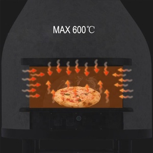 Commercial Bakery Equipment Electric Dome Mosaic <strong>Pizza</strong> <strong>Kiln</strong> Oven With Cabinet