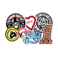 Autocollants auto-adhésifs en vinyle PVC, design personnalisé, autocollants de décoration pour ordinateur portable