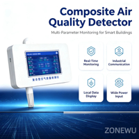 Moniteur d'air mural multi-paramètres pour intérieur, détecteur de température et d'humidité RS485 pour applications CVC