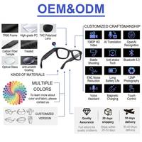 Lunettes Intelligentes IA 2026 Tendance avec Caméra 290 mAh, Lunettes de Soleil Étanche Wi-Fi 8 Mégapixels, Réveil Vocal, Casque Connecté Intelligent