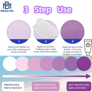 Adesivi OEM/ODM per il rilevamento UV per la protezione solare con tecnologia brevettata di rilevamento SPF, per sapere quando riasciogliare il crema solare - Product Image 3