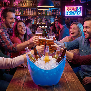 ถังแช่เครื่องดื่มแชมเปญเบียร์แบบกำหนดเอง ถังน้ำแข็งสำหรับไนท์คลับและงานปาร์ตี้ - Product Image 3