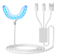 Unité dentaire portable sans effets secondaires, machine de nettoyage des dents, utilisation USB, lumière LED pour blanchir les dents