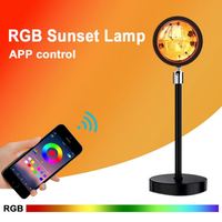 Nouvelle lampe projecteur de coucher de soleil de haute qualité, LED, rotation à 180 degrés, lumière de projection pour la décoration de la maison
