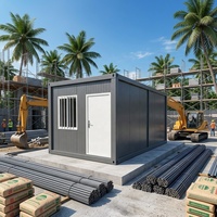 Maison préfabriquée en conteneur détachable, logement temporaire pour les travailleurs sur chantier, maison modulaire préfabriquée