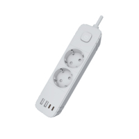 Meistverkaufte EU-Steckdosenleiste mit 2 USB- und 2 Typ-C-Anschlüssen, 5 AC-Steckdosen, 3 Elektrischen Steckplätzen, USB 2 AC-Anschluss für Verlängerungskabel