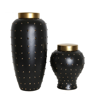 Deco hogar jarrones <span class=keywords><strong>de</strong></span> cerámica China, Flor <span class=keywords><strong>de</strong></span> <span class=keywords><strong>Oro</strong></span> decoración del hogar florero y botella - Product Image 2