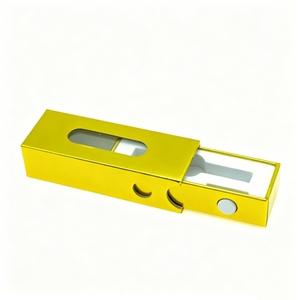 Custom CR 1Gram Paper Cardboard Packaging <b>Boxes</b> <b>Empty</b> 3ml Vial with EVA Insert Child Resistant Drawer Paper Box PVC Clear Window - Product Image 4