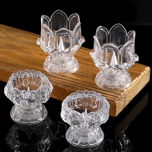 Articles cadeaux Diwali <span class=keywords><strong>Bougie</strong></span> éternelle en plastique électrique Cimetière en forme de lotus Veilleuse LED de nuit - Product Image 3