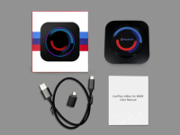 NUEVO Adaptador Carplay IHeylinkit para BMW Serie 1-8 Años 2017-2022, Estilo de Interfaz de Usuario Personalizado, Tarjeta SIM 4G Global, Internet