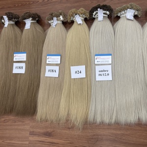ผมต่อเคราตินสีขาวปลายแบนผมเวียดนาม - Product Image 5