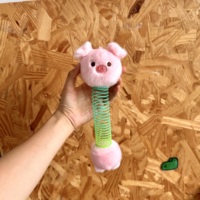 Pendentif animal en peluche télescopique à ressort, mignon et extensible, breloque de sac, ornement idéal pour les cadeaux de fêtes et de vacances