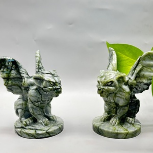 Vente <span class=keywords><strong>en</strong></span> gros de sculptures uniques <span class=keywords><strong>en</strong></span> cristal, grand gargoyle <span class=keywords><strong>en</strong></span> jade vert de 10 cm, gargoyle <span class=keywords><strong>en</strong></span> jade pour cadeau et décoration d'Halloween - Product Image 6