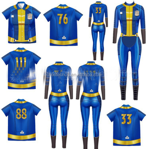 Disfraz de una pieza con temática de videojuegos - <span class=keywords><strong>Fallout</strong></span> <span class=keywords><strong>4</strong></span> Shelter Azul Unisex para Halloween - Product Image 3
