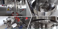 Machine de remplissage et de scellage automatique à double voie PLC haute vitesse pour sachets de café, de bonbons gélifiés et de granulés, 180 sachets/min, pour aliments (1-50g)