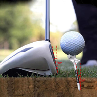 Tees de golf en plastique professionnels 10 pièces par boîte conception de tête en forme de diamant de longueur 83mm réduit la rotation améliore la pratique d'entraînement