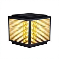 Lampe solaire LED E27 pour poteau de clôture de jardin, extérieur, IP65, étanche, en aluminium, pour allée, paysage, décorative, Alison, à intensité variable