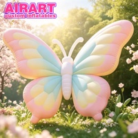 Ballon gonflable papillon de scène 2026 à vendre, ailes gonflables de papillon pour publicité, divertissement et défilés