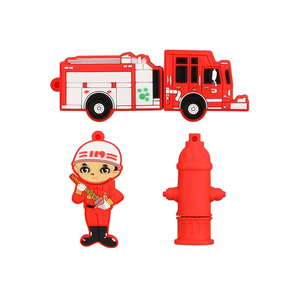Appareil d'incendie PVC 16GB Clé USB avec logo personnalisé Extincteur Camion de pompier Clé USB Pompier Pendrive - Product Image 1