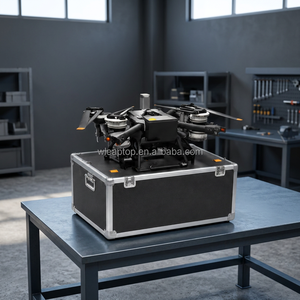 Valise de transport professionnelle noire pour drone Agras T40 T50 T30 FC SERIES, avec mousse EVA personnalisée et roues robustes - Product Image 3
