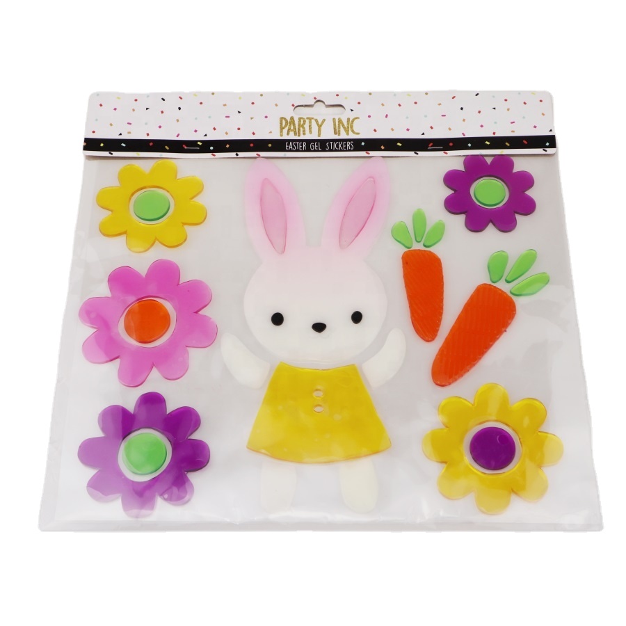 Large Easter Rabbit Window Stickers for Decorative Purpose