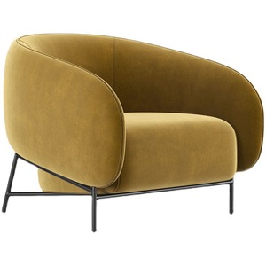 Poltrona Singola in Stile Italiano Minimalista, <span class=keywords><strong>Design</strong></span> Nordico Moderno, Lusso Leggero per Piccoli Appartamenti, Sedia da <span class=keywords><strong>Soggiorno</strong></span> e Reception - Product Image 3