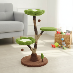 ต้นไม้แมวขนาดใหญ่หลายชั้น โครงไม้ทันสมัย เสาข่วนทำจากป่านศรนารายณ์ <span class=keywords><strong>คอนโด</strong></span>แมวขนาดใหญ่สำหรับใช้งานเชิงพาณิชย์ - Product Image 3