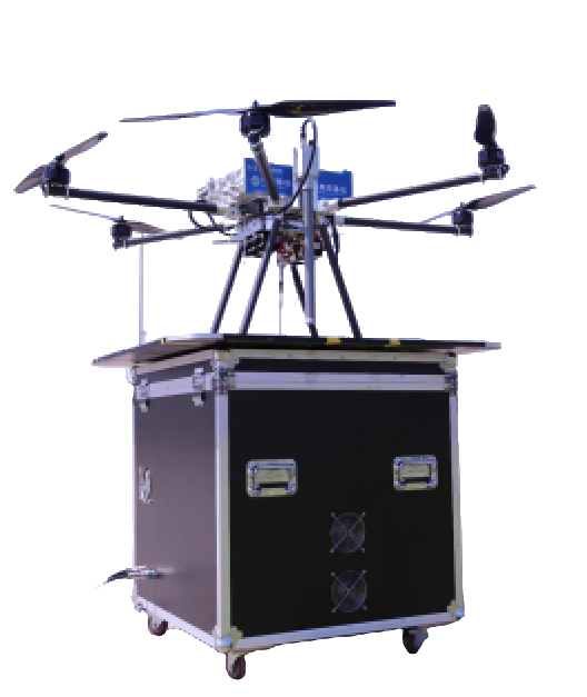 Ground Power Station 12V to 220V Inverter Delivery Drone Tethered Fiber Optical Security Drone with Motion Sensor and Camera