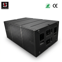 Çift 18 İnç Aktif Pasif Subwoofer 4800W Profesyonel Dış Mekan Ses Sistemi Hoparlörü Sahne Konser Etkinlik Kiralama için