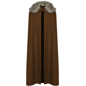 Capa Vikinga Cálida para Hombre con Cuello de Piel para Halloween, <span class=keywords><strong>Disfraz</strong></span> CRHO-020 - Product Image 4