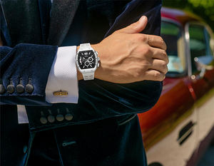 Reloj <span class=keywords><strong>de</strong></span> cuarzo personalizadoLogoWaterproof <span class=keywords><strong>para</strong></span> <span class=keywords><strong>hombre</strong></span>, un reloj lujoso con una esfera grande y un diseño deportivo en una caja en forma <span class=keywords><strong>de</strong></span> barril - Product Image 5