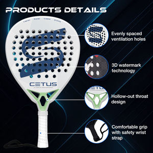 <span class=keywords><strong>Racchetta</strong></span> da <span class=keywords><strong>Padel</strong></span> Super Power in Fibra di Carbonio Blu, Superficie 3D in Poliestere, 38mm, 360g, Resistente agli Urti, Alta Resistenza, OEM e ODM - Product Image 3