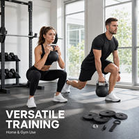 Kettlebell réglable en acier moulé avec revêtement en poudre 32 kg – Équipement de fitness professionnel pour la musculation – Vente en gros OEM/ODM
