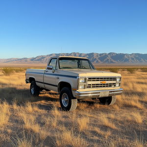Camiseta con diseño de camión Silhouette K10 con parrilla frontal Squarebody de 1985 - Product Image 3