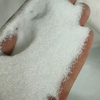 Vente en gros d'usine de poudre de verre sablée antirouille, poudre abrasive de verre pour polissage, particules de verre antidérapantes pour routes