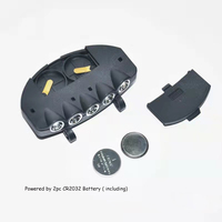 QXMOVING Mini Torcia Frontale a 5 LED, Lampada da Testa Portatile con Clip per Cappello, per Caccia, Campeggio, Pesca